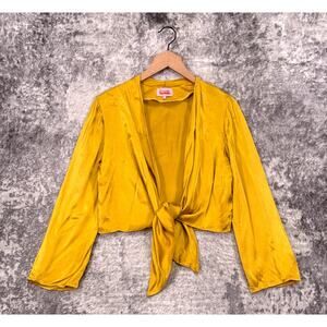 Rezek Studio Trippy Top Small Womens Turmeric Yellow